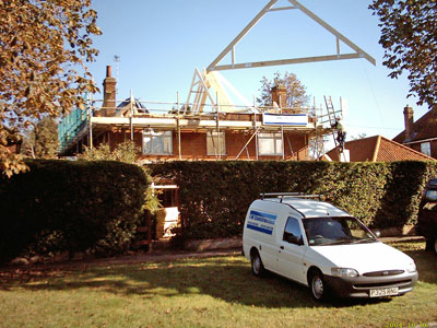 Loft conversion underway